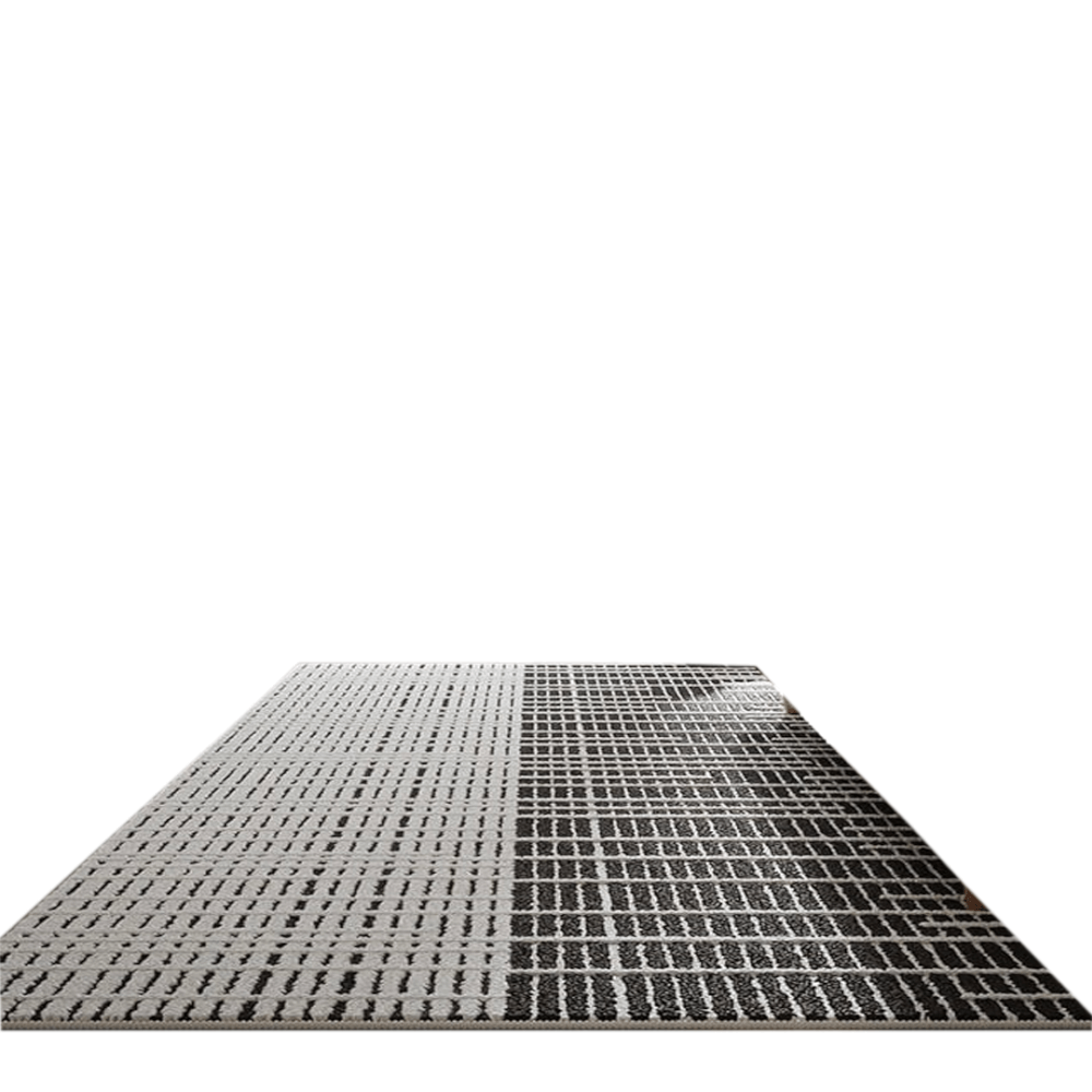 พรม MJHOMEDESIGNS BEDSIDE CARPET 76 ขนาด 60*160 ซม. ขาว-ดำ NO.1